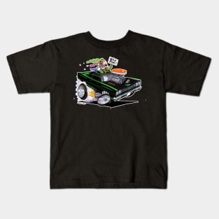 BIRD FINK 1969 Roadrunner Green Kids T-Shirt